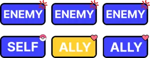 Move Target Image for Adjacent Ally