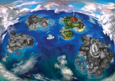 Alola (Sun and Moon) Map for Akala