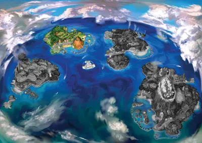 Alola (Sun and Moon) Map for Melemele